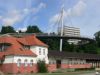 274 Meter lange Hngebrcke zum Hafen Sassnitz