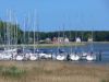 Blick vom Hochzeitsberg auf den Segelhafen